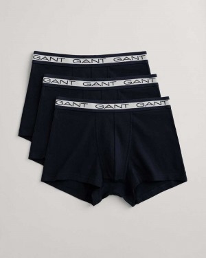 Gant 3-Pack Basic Men's Trunks Marine | KBFCT-5469