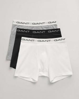 Gant 3-Pack Boxer Briefs Men's Trunks Grey Melange | QATXS-1635