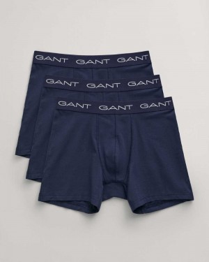 Gant 3-Pack Boxer Briefs Men's Trunks Marine | BIMFW-2841