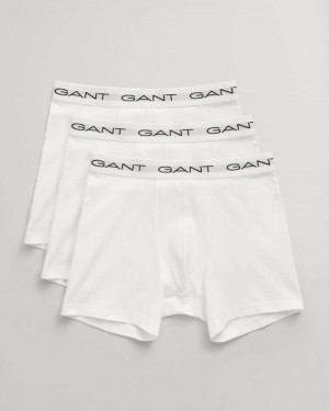 Gant 3-Pack Boxer Briefs Men's Trunks White | AOVWC-5317