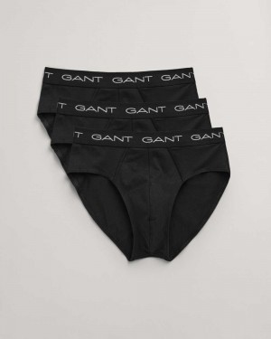 Gant 3-Pack Briefs Men's Trunks Black | SIEWC-1783