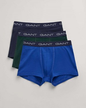 Gant 3-Pack Men's Trunks College Blue | MXZTF-5803