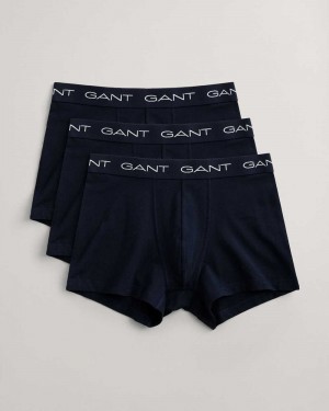 Gant 3-Pack Men's Trunks Marine | MIQYG-9265