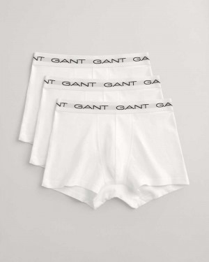 Gant 3-Pack Men's Trunks White | XTBND-4231