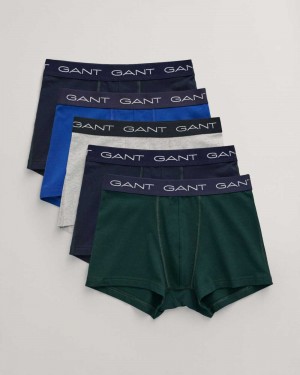 Gant 5-Pack Men's Trunks Tartan Green | BAPSE-2153