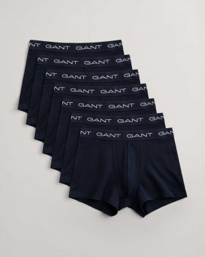 Gant 7-Pack Men's Trunks Marine | DFOWK-9653