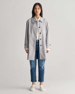 Gant Car Women's Coats Mid Grey | HYGLC-3064