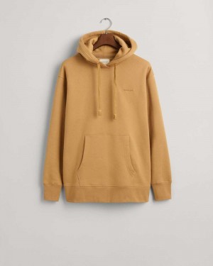 Gant GANT Icon Men's Hoodie Wheat Beige | MULIP-6093