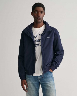 Gant Hampshire Men's Jackets Evening Blue | GMCAX-0329