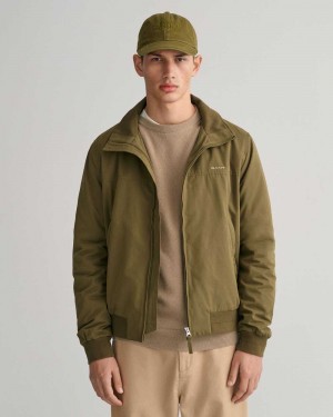 Gant Hampshire Men's Jackets Lush Green | JXWSF-0238