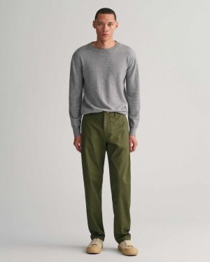 Gant Regular Fit Tech Prep™ Men's Chino Pants Juniper Green | HGWSQ-1042