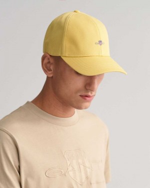 Gant Shield High Men's Caps Light Mustard Yellow | YBVNR-7605