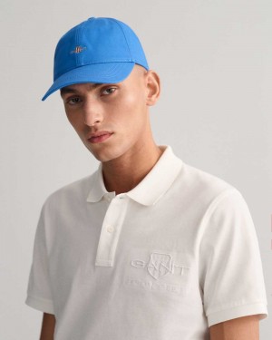 Gant Shield Men's Caps Day Blue | SVRKF-4183