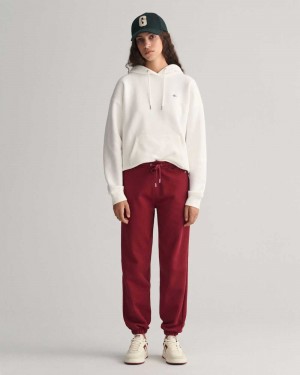 Gant Shield Women's Sweatpants Plumped Red | ZBTHD-1603