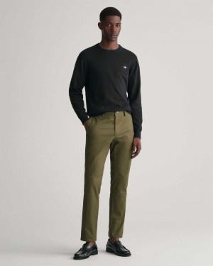 Gant Slim Fit Tech Prep™ Men's Chino Pants Racing Green | TZCGH-5391