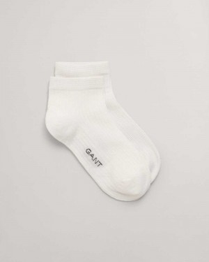 Gant Thin Ankle Women's Socks Beige White | LWKQT-6540