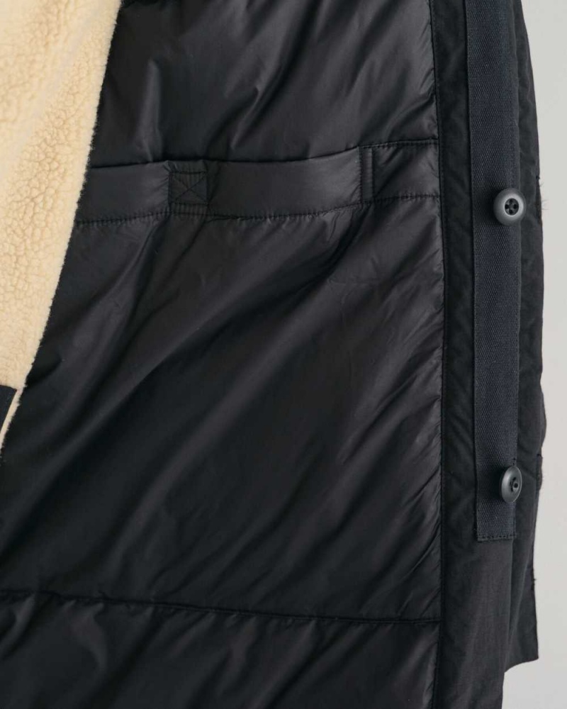 Gant 2-In-1 Down Men's Coats Black | ERLCU-9562