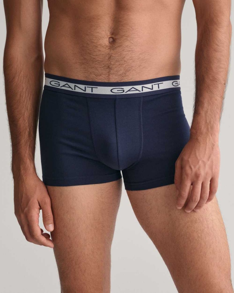 Gant 3-Pack Basic Men's Trunks Marine | KBFCT-5469