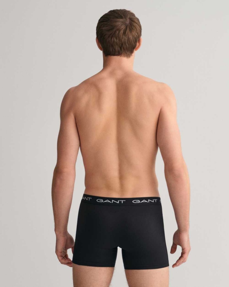 Gant 3-Pack Boxer Briefs Men's Trunks Black | GUVJH-0863