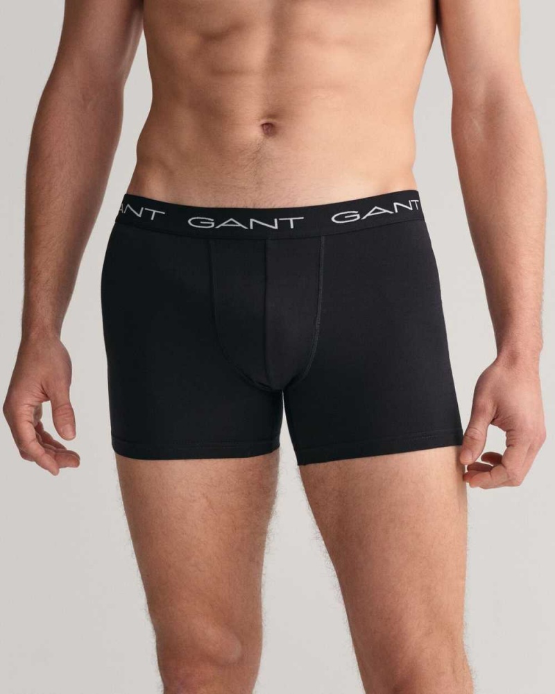 Gant 3-Pack Boxer Briefs Men's Trunks Black | GUVJH-0863