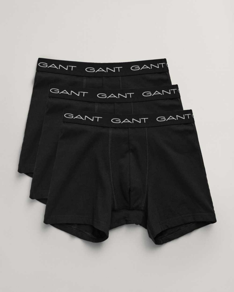 Gant 3-Pack Boxer Briefs Men\'s Trunks Black | GUVJH-0863