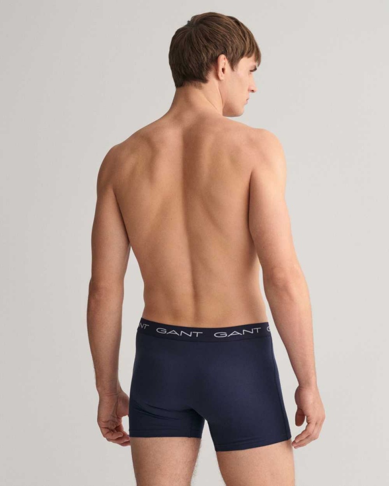 Gant 3-Pack Boxer Briefs Men's Trunks Marine | BIMFW-2841