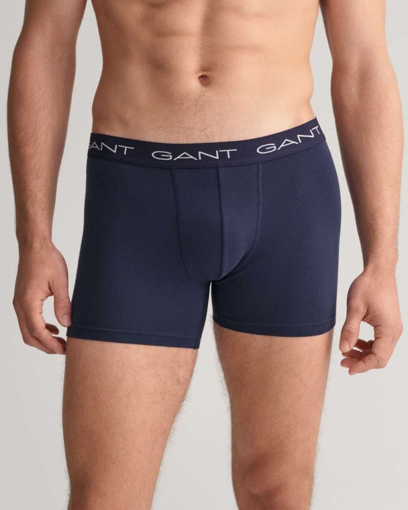 Gant 3-Pack Boxer Briefs Men's Trunks Marine | BIMFW-2841