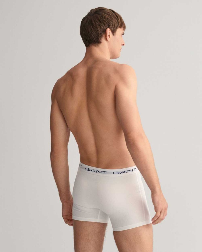 Gant 3-Pack Boxer Briefs Men's Trunks White | AOVWC-5317