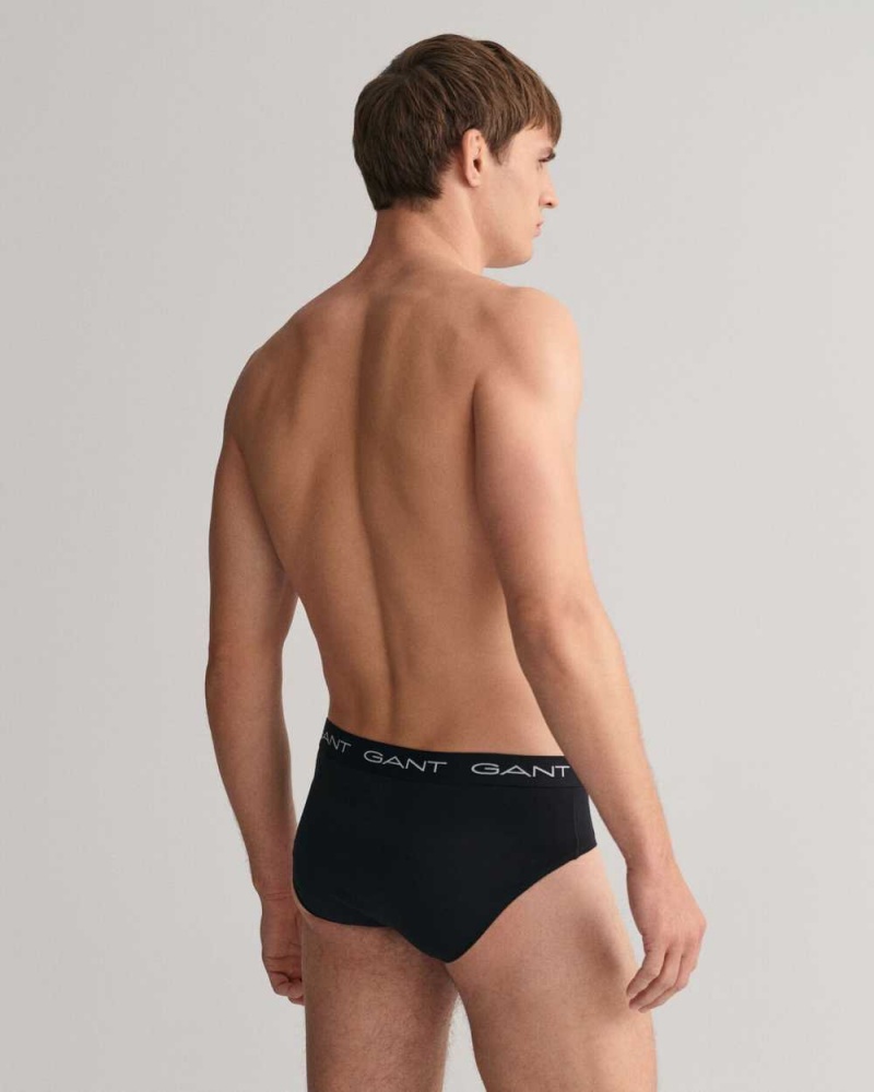 Gant 3-Pack Briefs Men's Trunks Black | SIEWC-1783