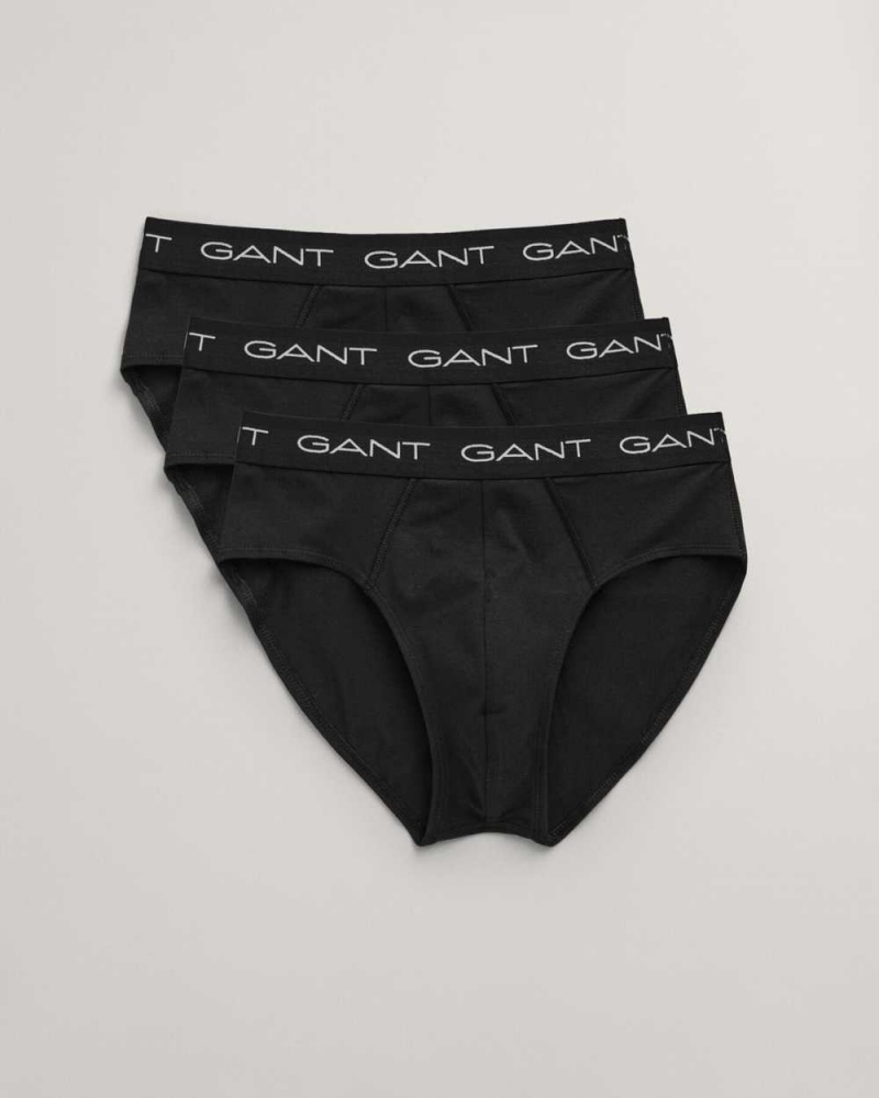 Gant 3-Pack Briefs Men\'s Trunks Black | SIEWC-1783