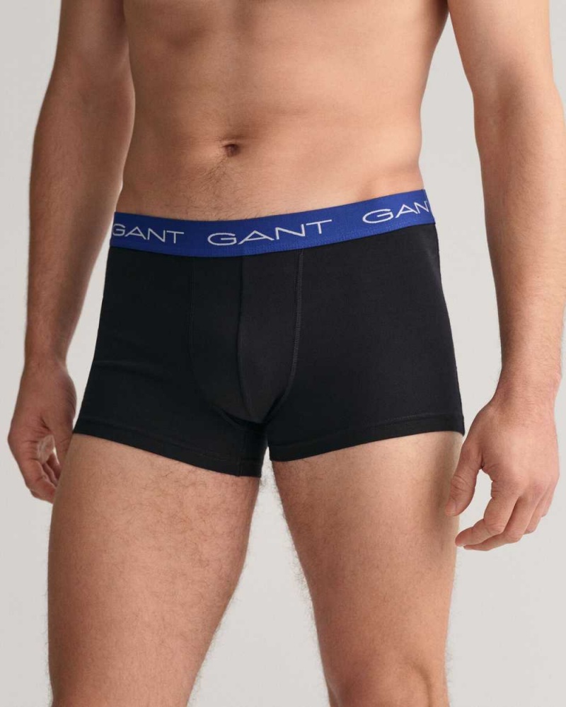 Gant 3-Pack Men's Trunks Black | KXUVZ-2159