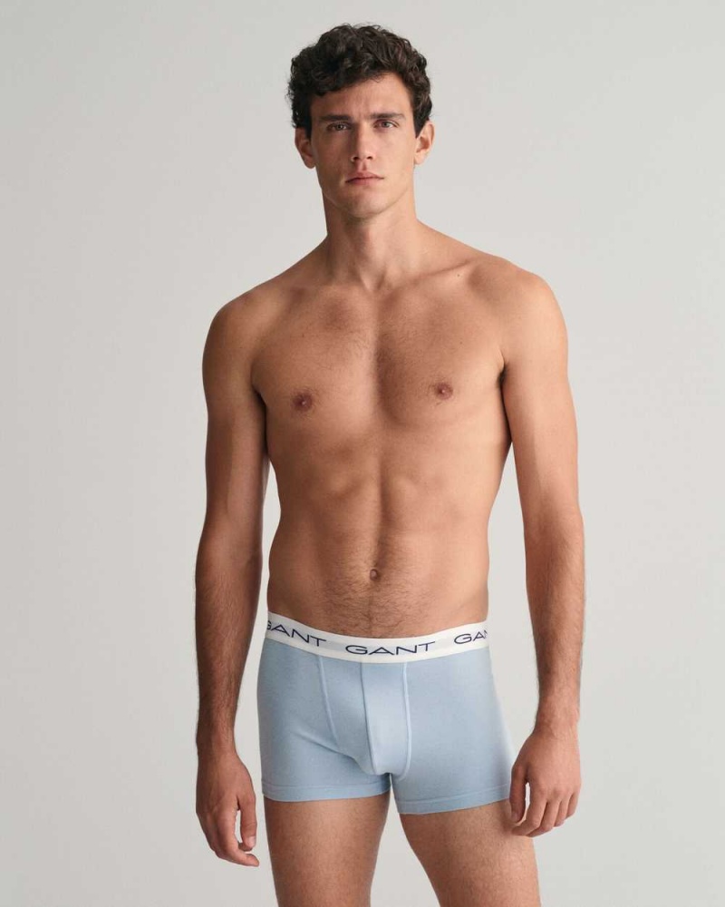 Gant 3-Pack Men's Trunks Blue | XJVIG-5290