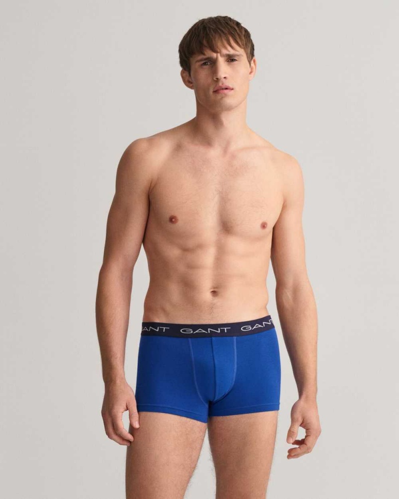 Gant 3-Pack Men's Trunks College Blue | MXZTF-5803