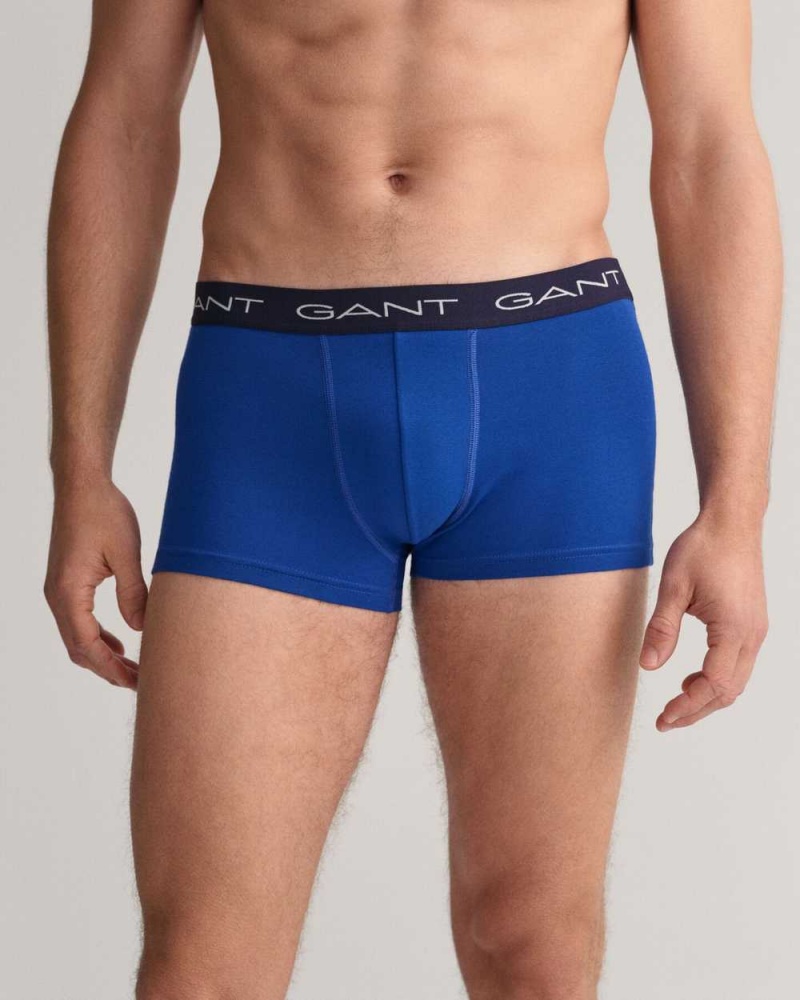 Gant 3-Pack Men's Trunks College Blue | MXZTF-5803