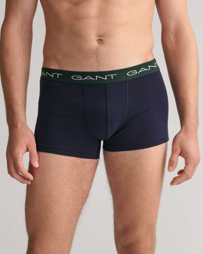 Gant 3-Pack Men's Trunks Evening Blue | OMXEP-5072