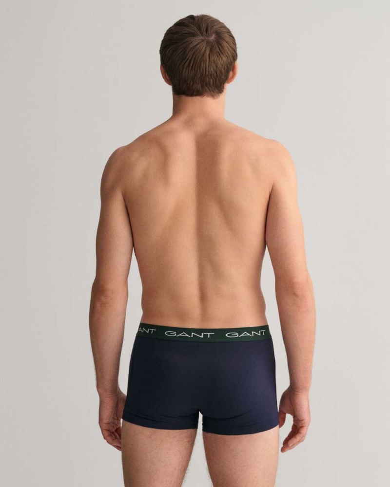 Gant 3-Pack Men's Trunks Evening Blue | OMXEP-5072