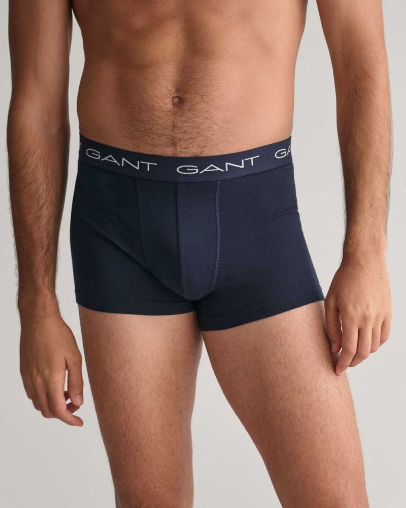 Gant 3-Pack Men's Trunks Marine | MIQYG-9265