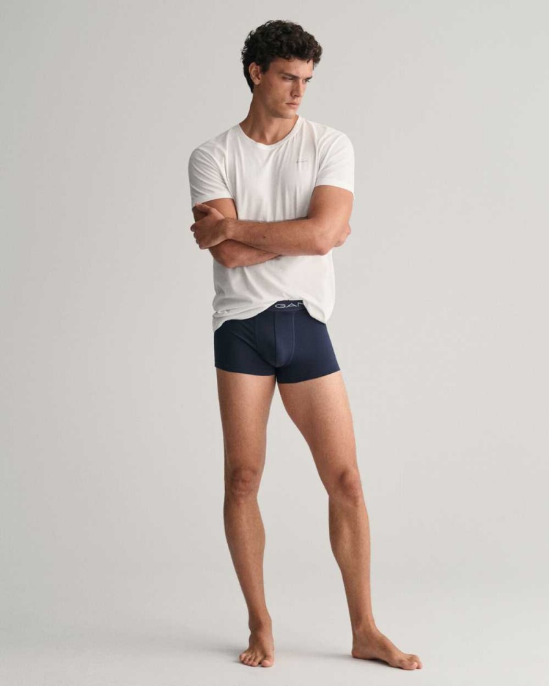 Gant 3-Pack Men's Trunks Marine | MIQYG-9265