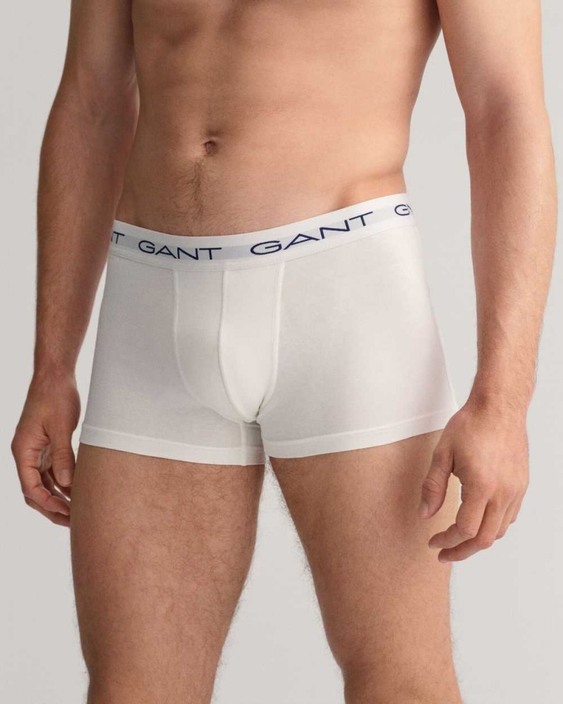 Gant 3-Pack Men's Trunks White | FCWKD-9743