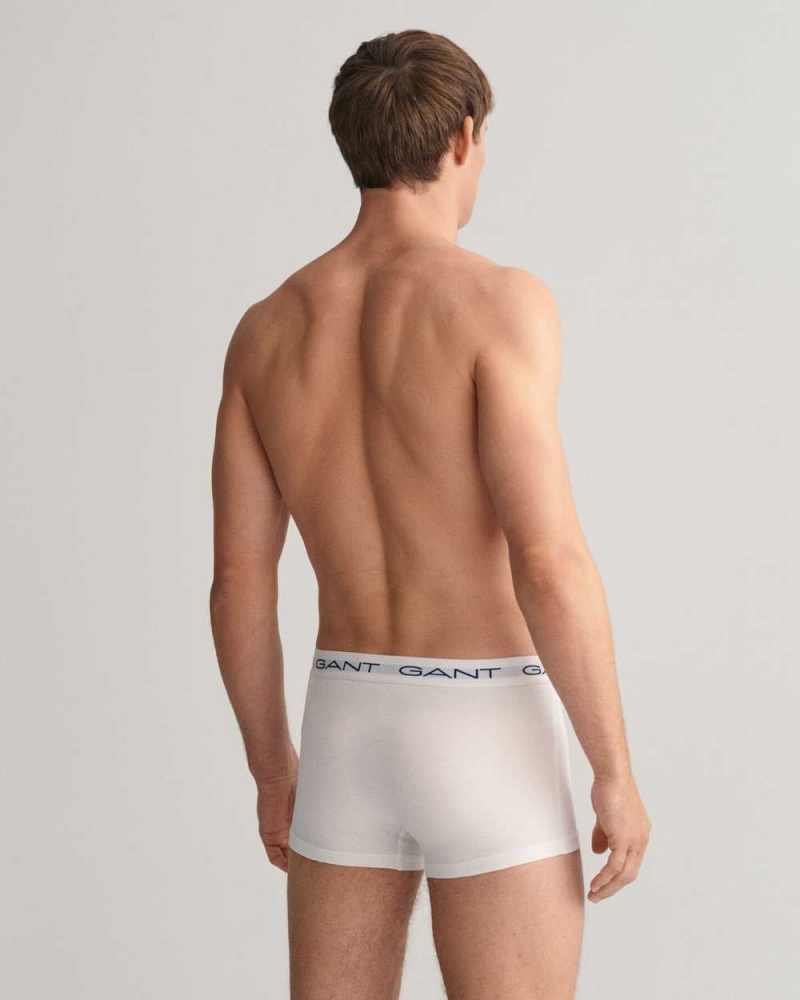 Gant 3-Pack Men's Trunks White | FCWKD-9743