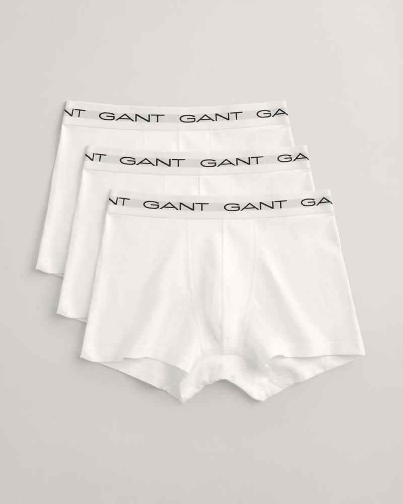 Gant 3-Pack Men\'s Trunks White | XTBND-4231