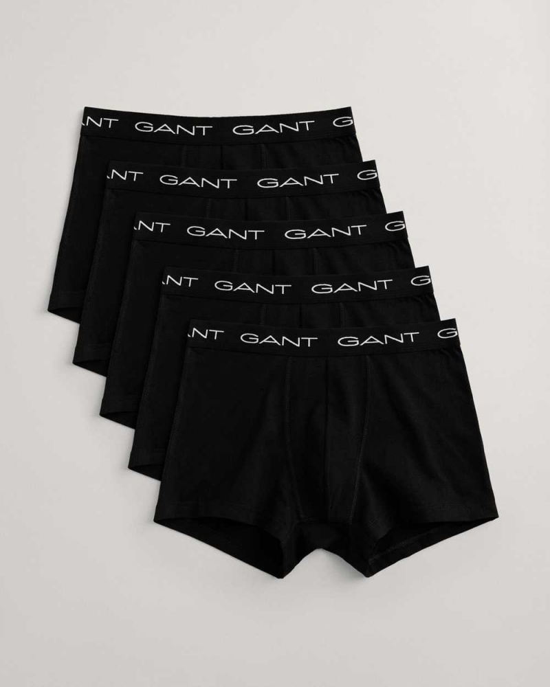 Gant 5-Pack Men\'s Trunks Black | DTMLQ-4287