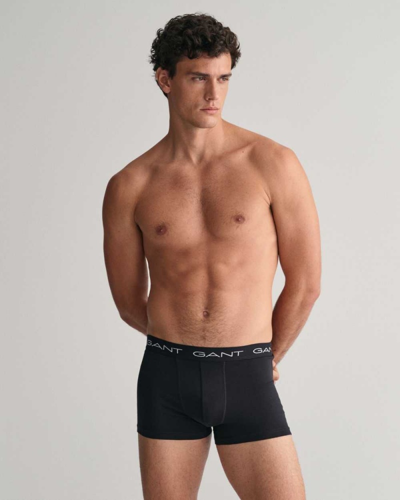 Gant 7-Pack Men's Trunks Black | GAXSF-6524