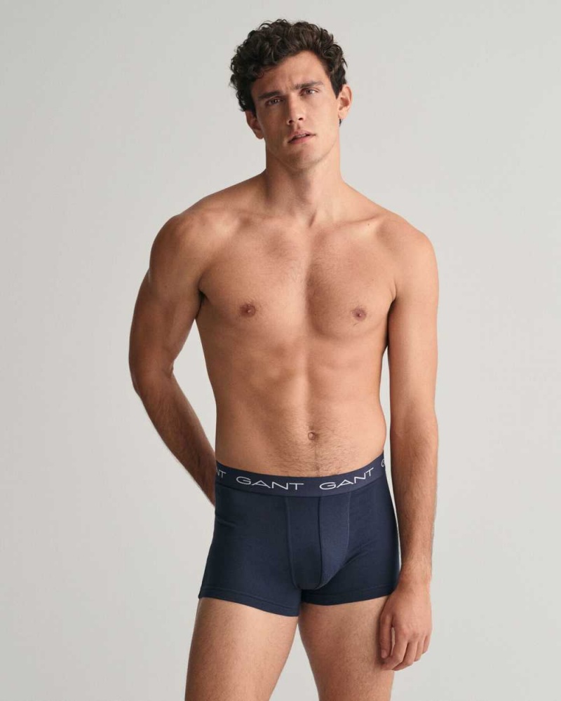 Gant 7-Pack Men's Trunks Marine | DFOWK-9653