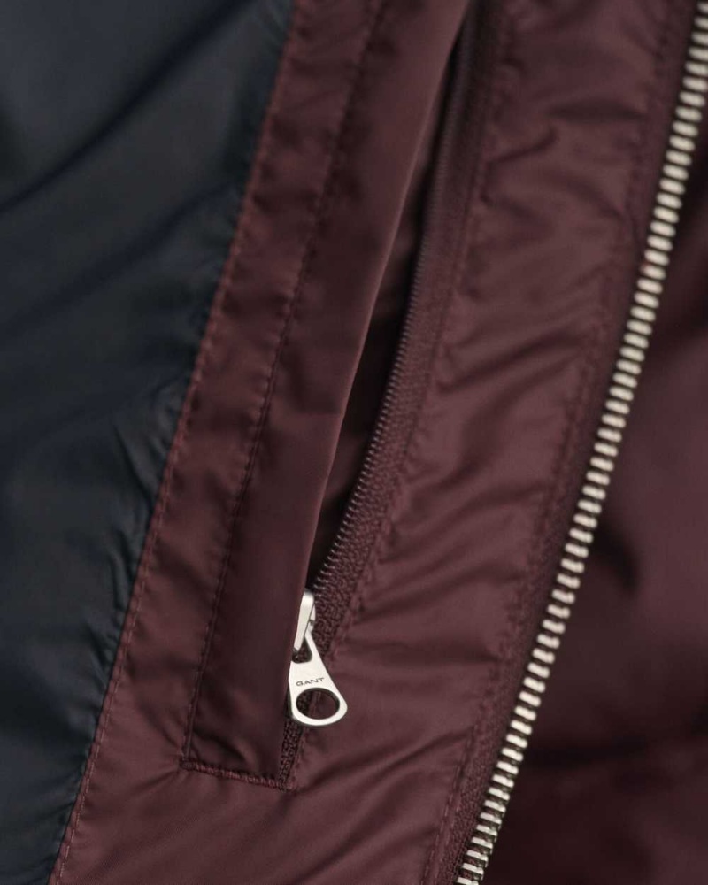 Gant Active Cloud Men's Jackets Dark Red Brown | UQNIA-0512