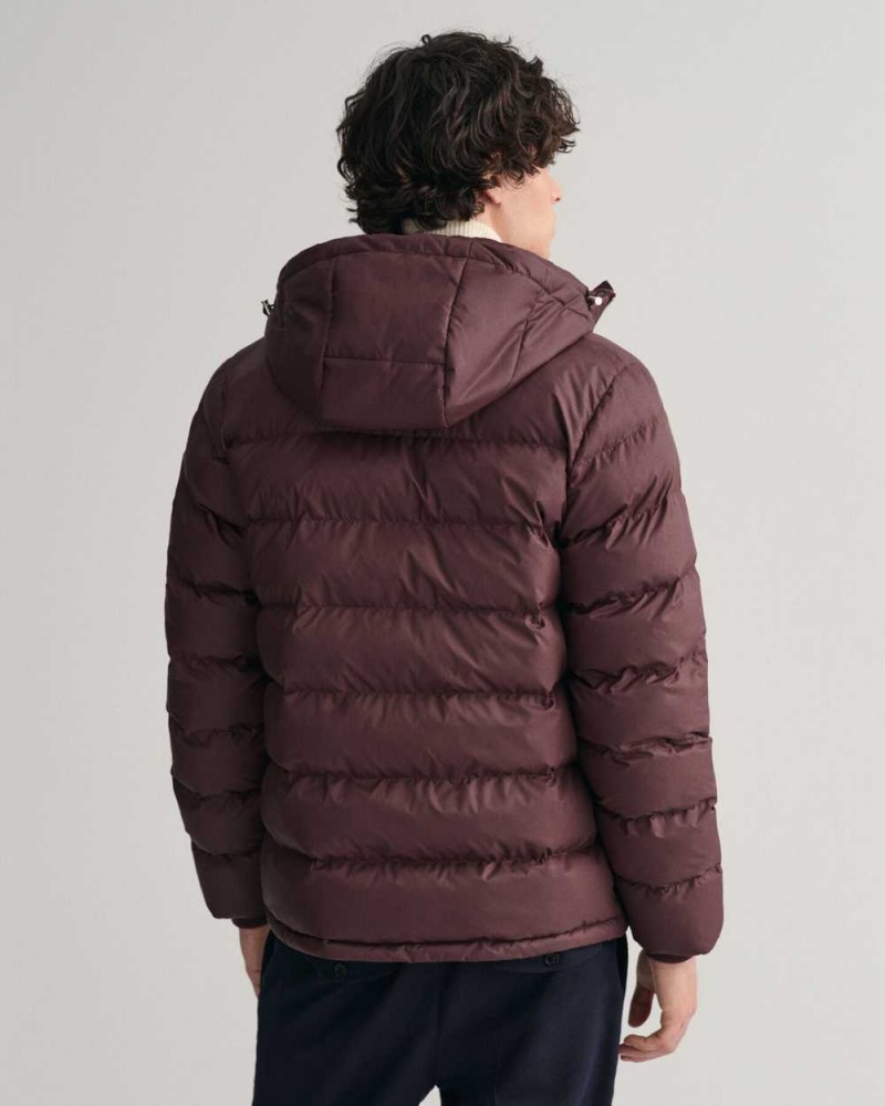 Gant Active Cloud Men's Jackets Dark Red Brown | UQNIA-0512