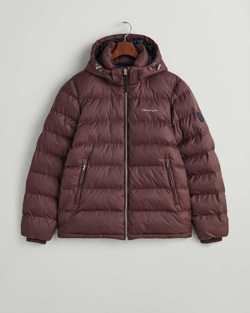 Gant Active Cloud Men's Jackets Dark Red Brown | UQNIA-0512