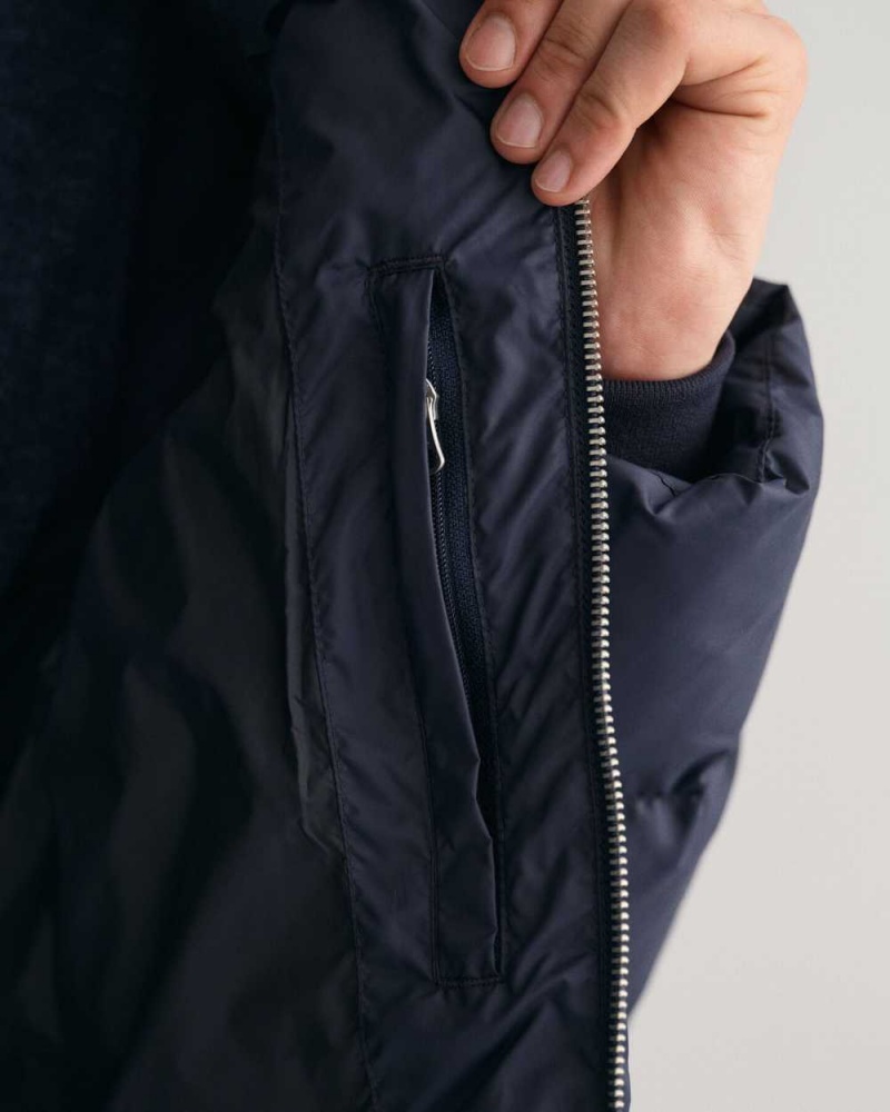 Gant Active Cloud Men's Jackets Evening Blue | XFMZA-7491