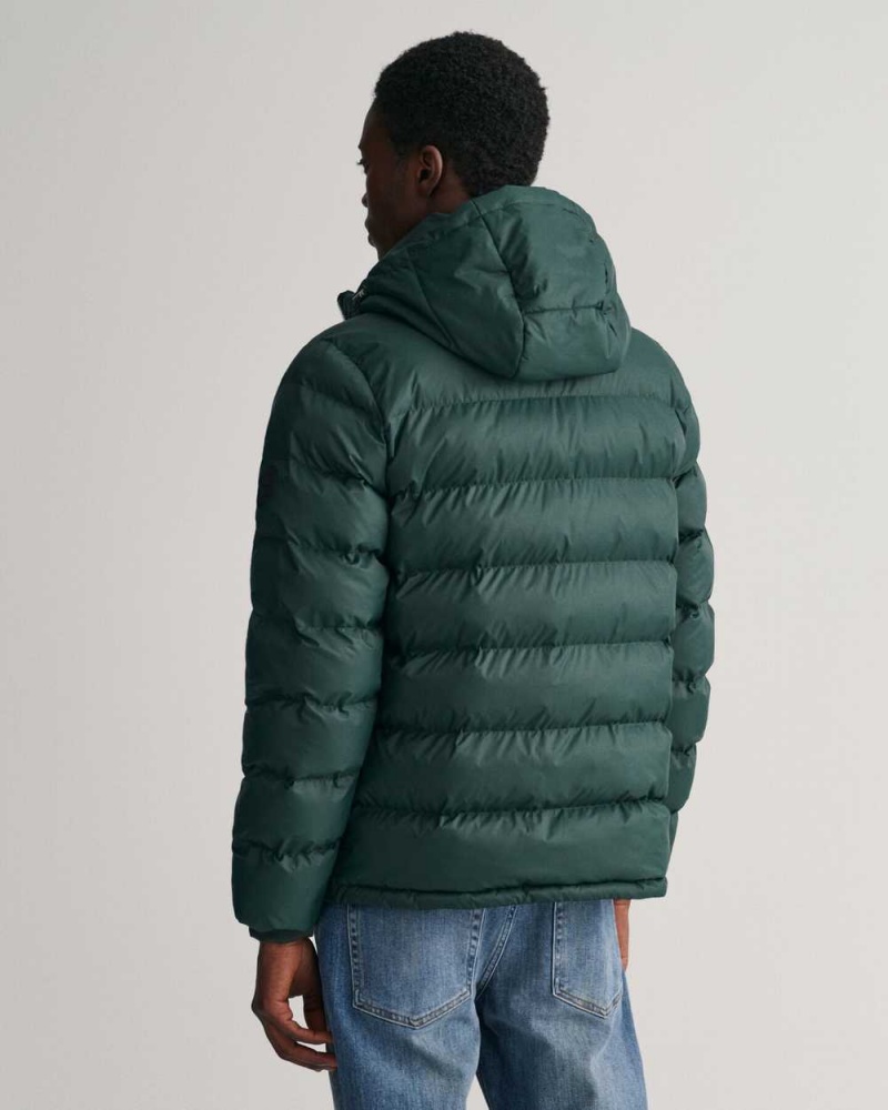 Gant Active Cloud Men's Jackets Tartan Green | CHLSA-8973