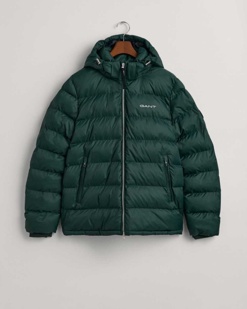 Gant Active Cloud Men's Jackets Tartan Green | CHLSA-8973